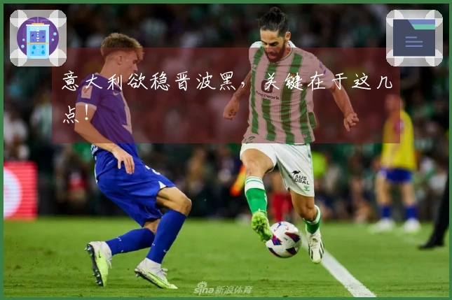 意大利欲稳晋波黑，关键在于这几点！